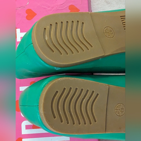 NEW RARE Good Luck Care Bear Iron Fist Green Ballet Flats US 10 11 UK 43 - Picture 13 of 16